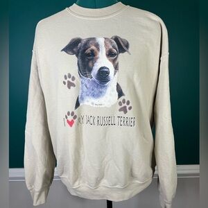 Vintage Sweatshirt I love my Jack Russell Terrier